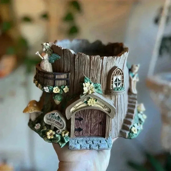 Fairy-Themed Plant Stand / Planter Holder for 4” Pots 🪴 - Picture 3 of 14